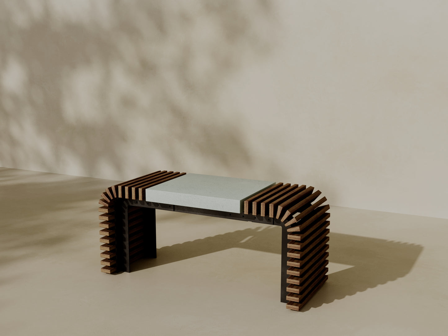 EZRA Outdoor Modular Coffee Table/Bench // TEIL Collection