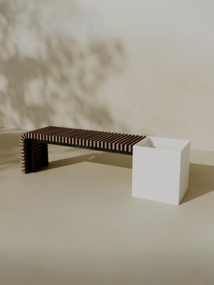 FLORA Outdoor Modular Bench with Planter // TEIL Collection