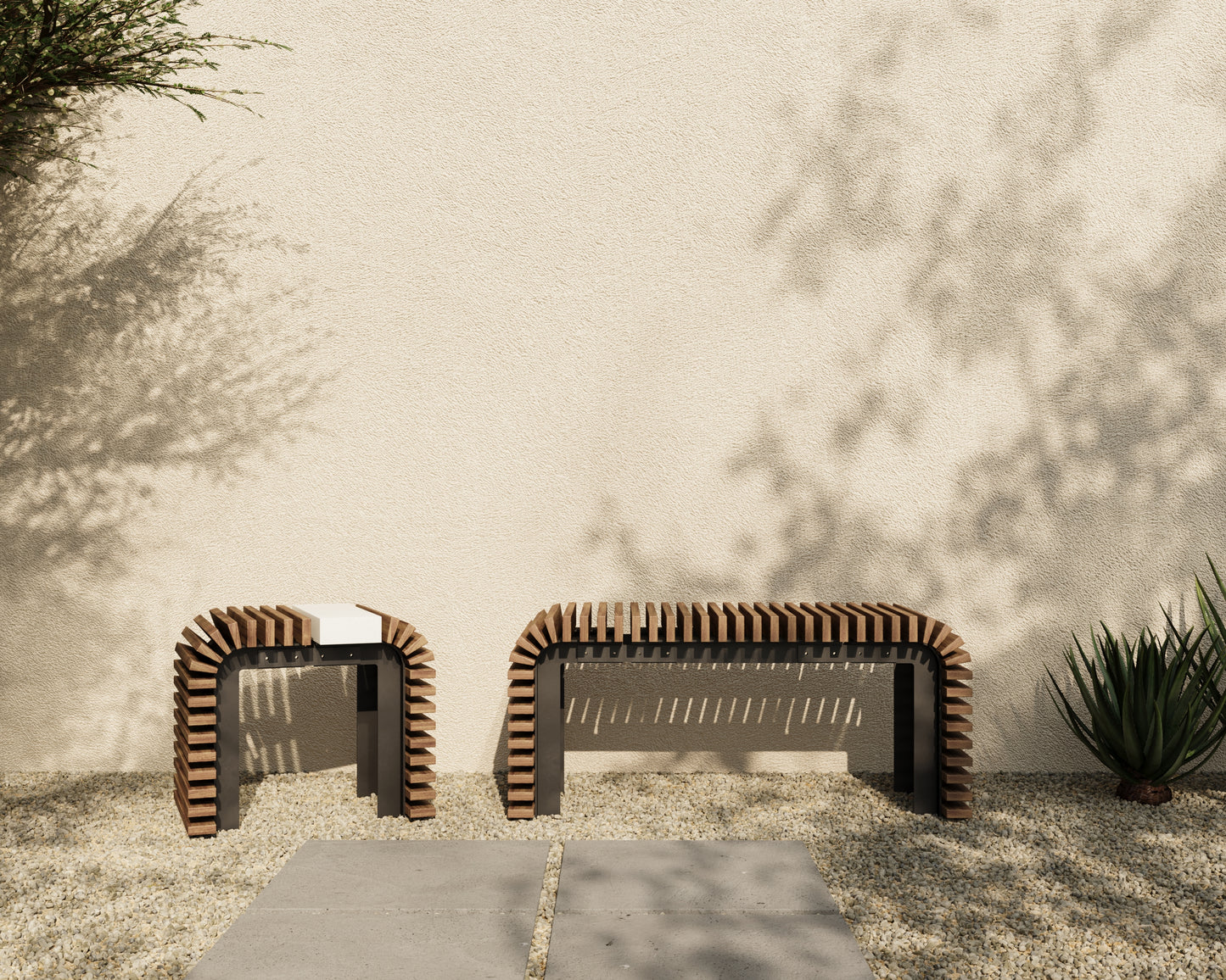 ZIN Outdoor Modular Asymmetric Side Table // TEIL Collection