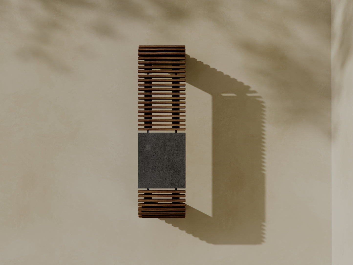 SOL Outdoor Modular Wood + Concrete Bench // TEIL Collection