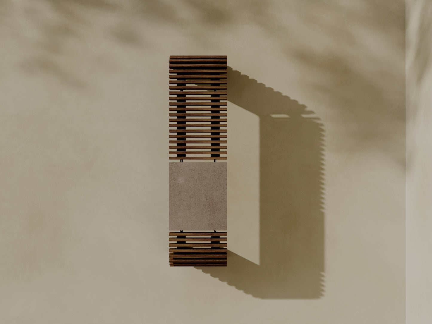 SOL Outdoor Modular Wood + Concrete Bench // TEIL Collection