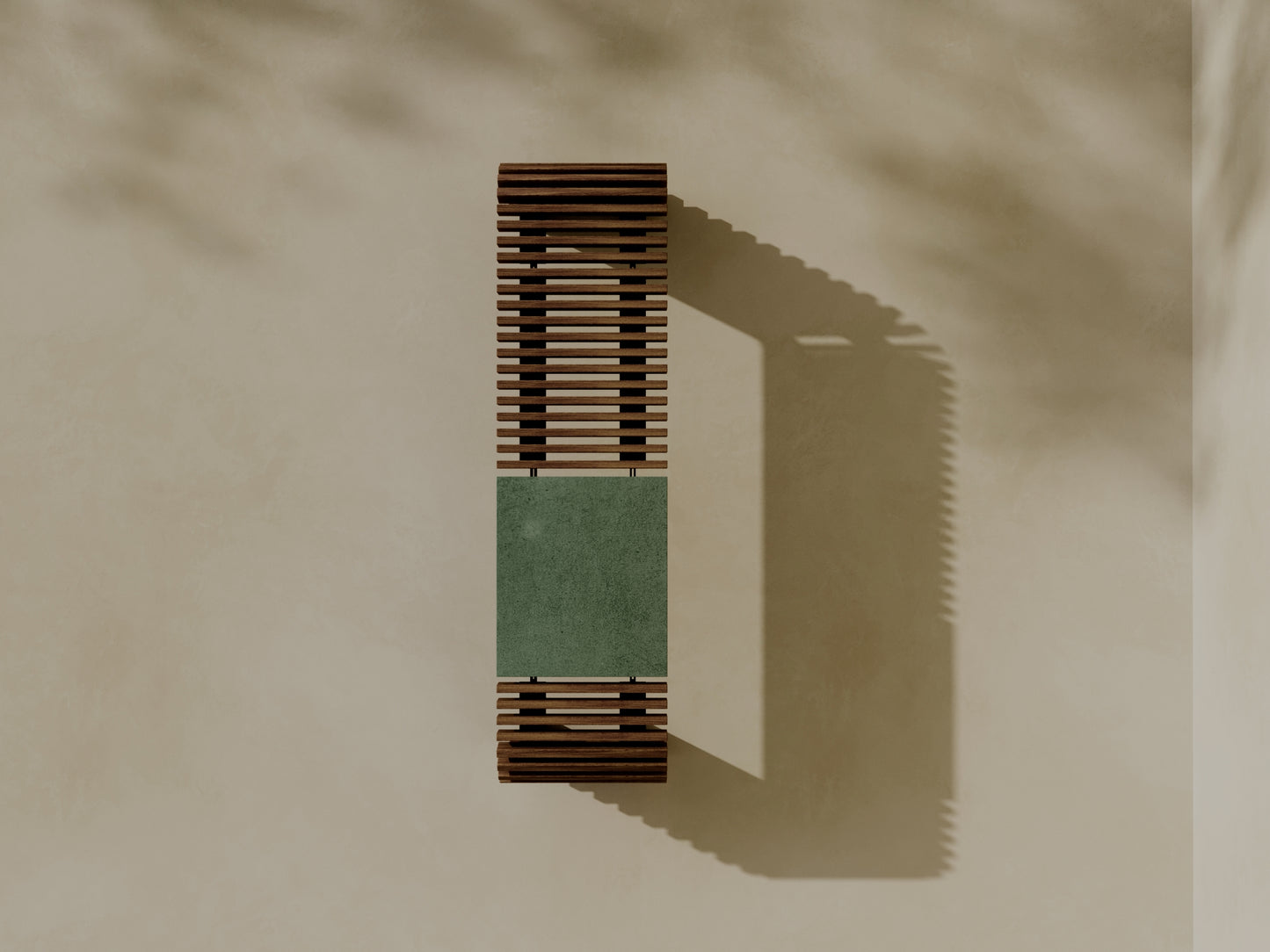 SOL Outdoor Modular Wood + Concrete Bench // TEIL Collection