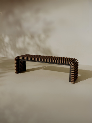 THEO Outdoor Modular Wood Bench // TEIL Collection