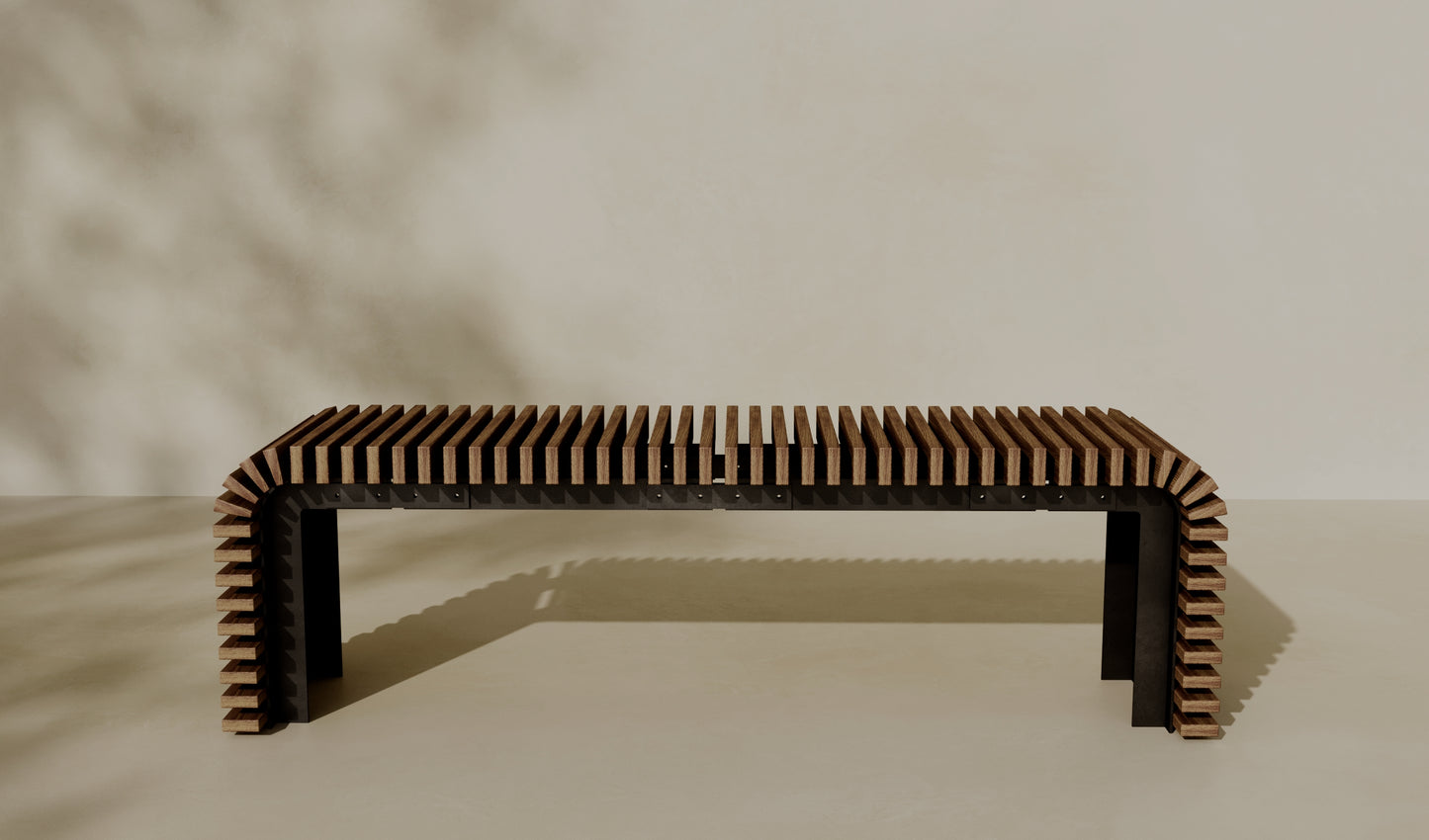 THEO Outdoor Modular Wood Bench // TEIL Collection