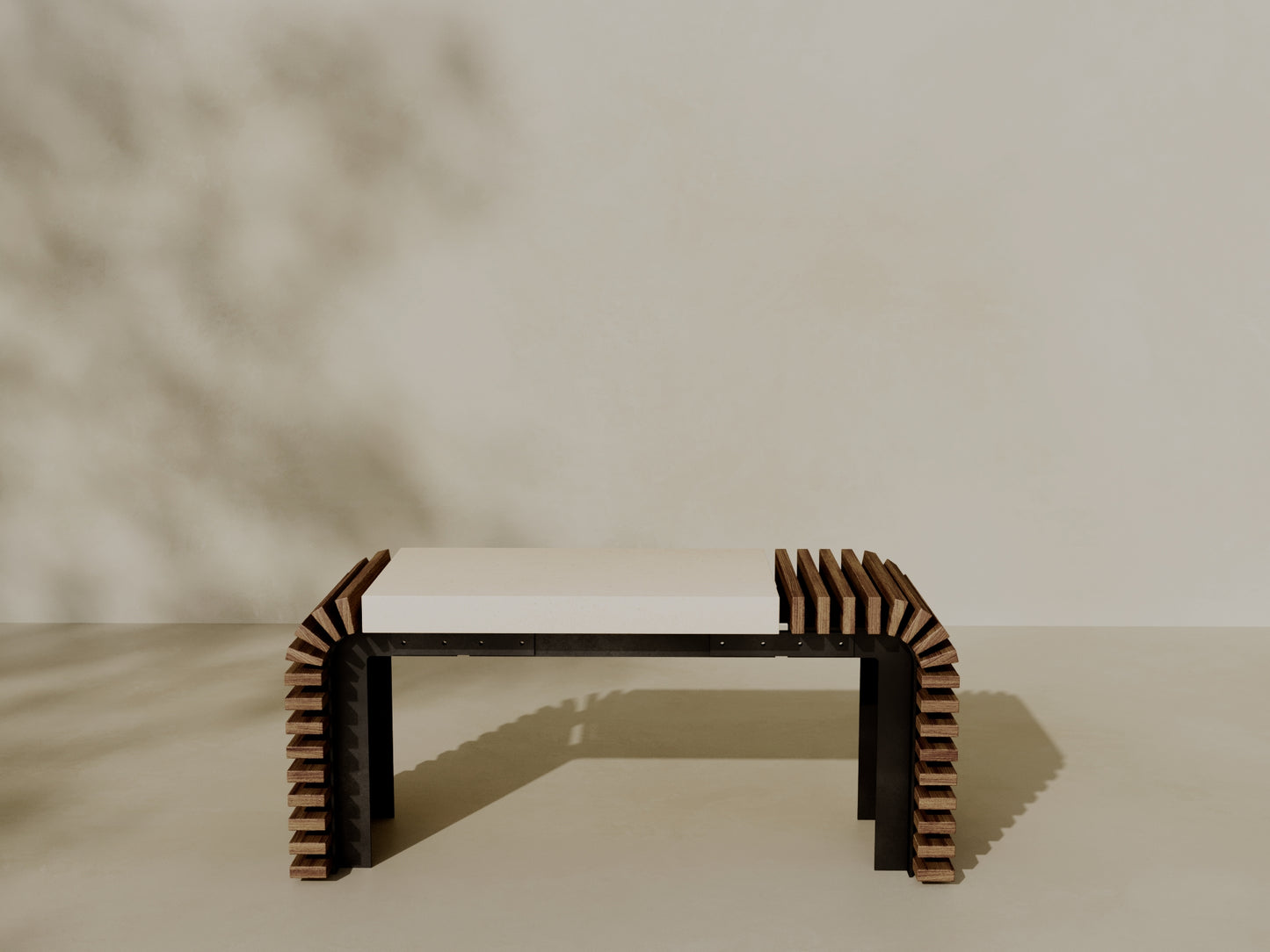 VERA Outdoor Modular Asymmetric Coffee Table/Bench // TEIL Collection