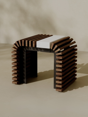 ZIN Outdoor Modular Asymmetric Side Table // TEIL Collection