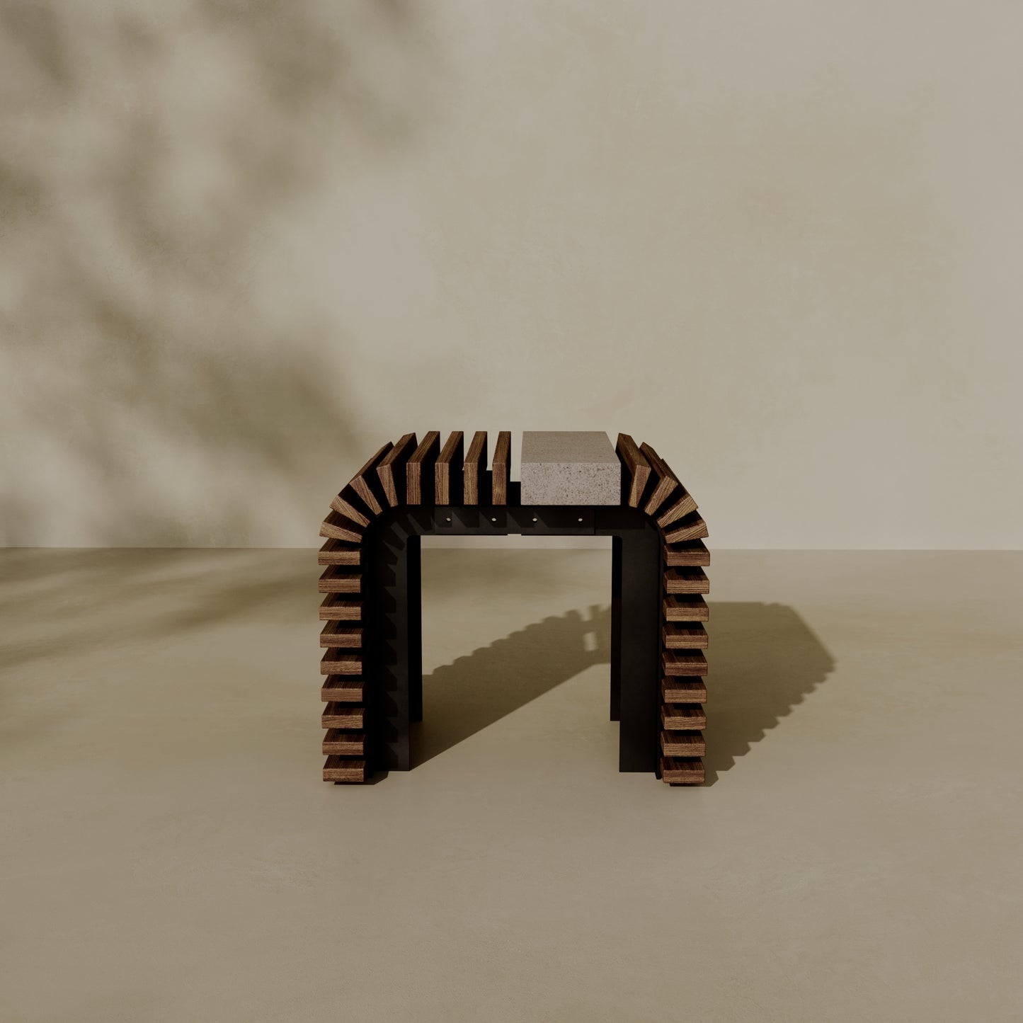 ZIN Outdoor Modular Asymmetric Side Table // TEIL Collection
