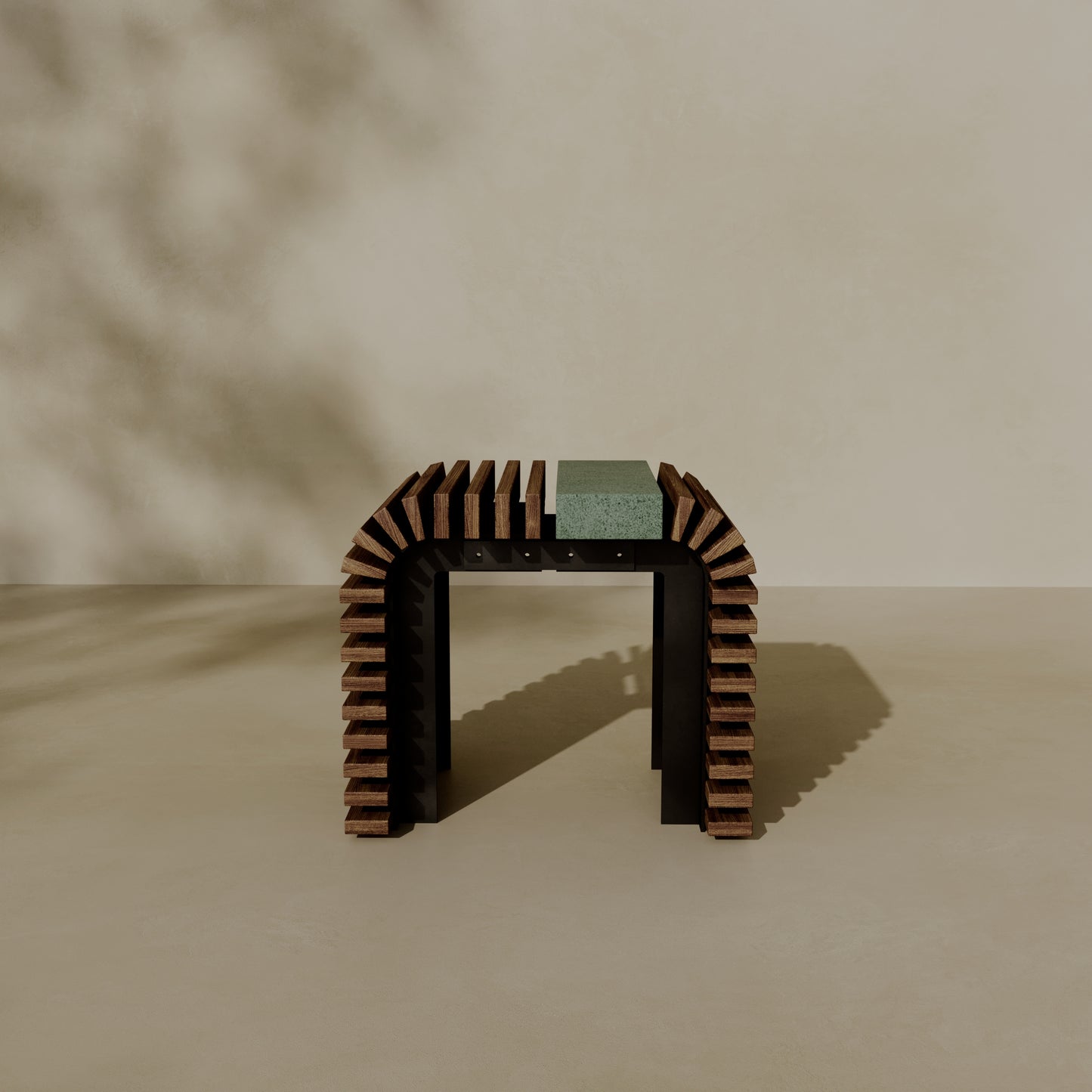 ZIN Outdoor Modular Asymmetric Side Table // TEIL Collection
