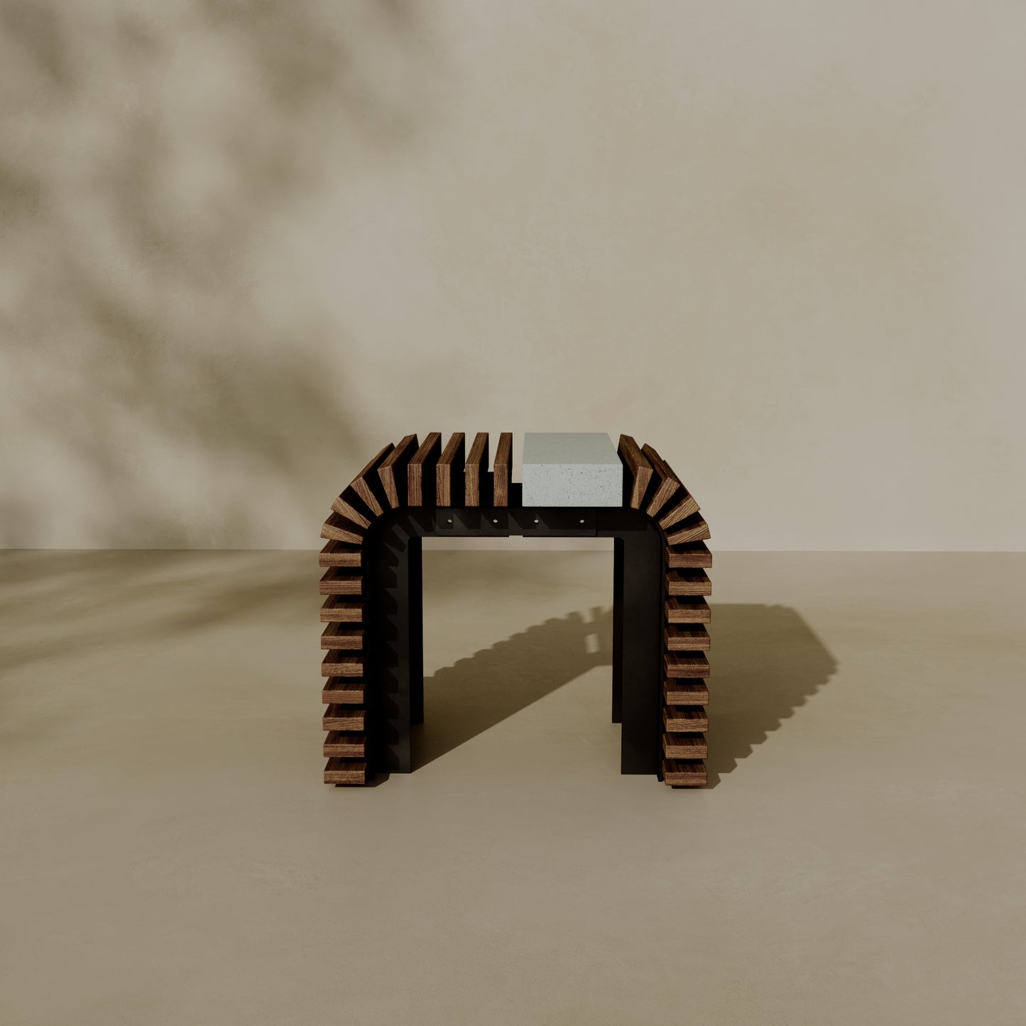 ZIN Outdoor Modular Asymmetric Side Table // TEIL Collection