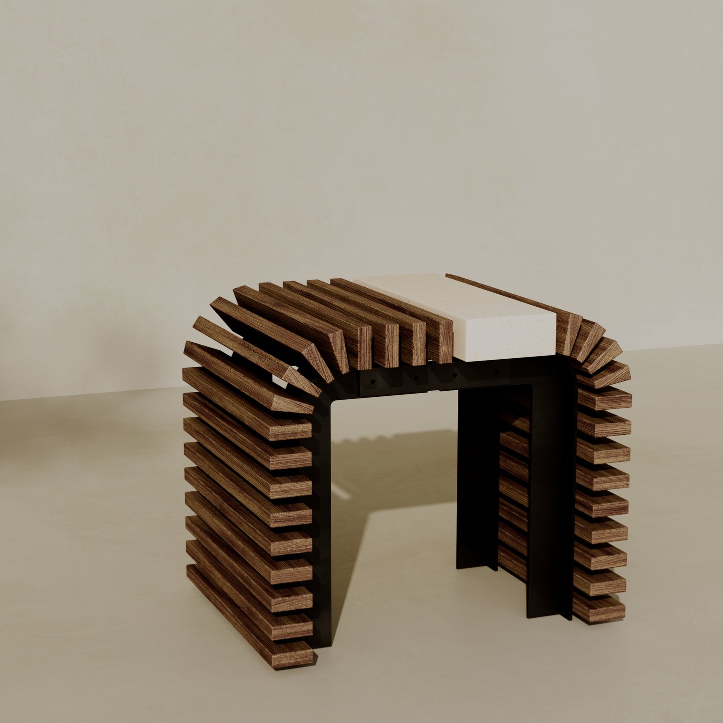 ZIN Outdoor Modular Asymmetric Side Table // TEIL Collection