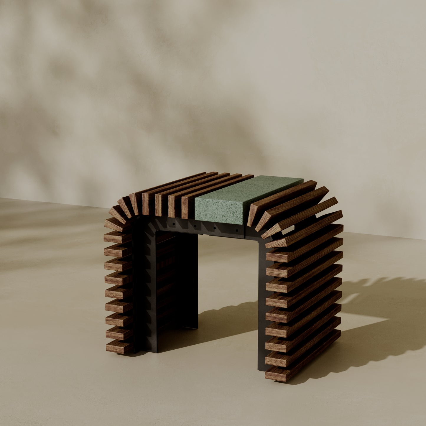 ZIN Outdoor Modular Asymmetric Side Table // TEIL Collection