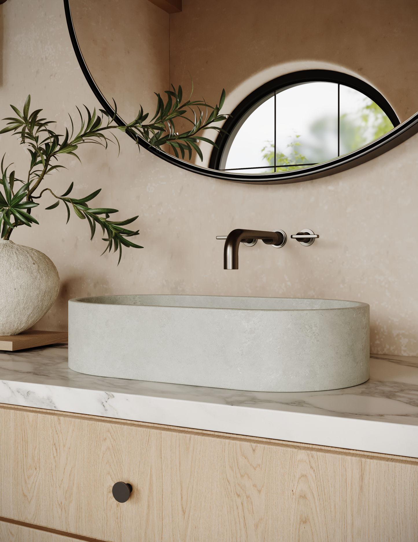 ARO Oval Vessel Sink // ZEITLOS Collection