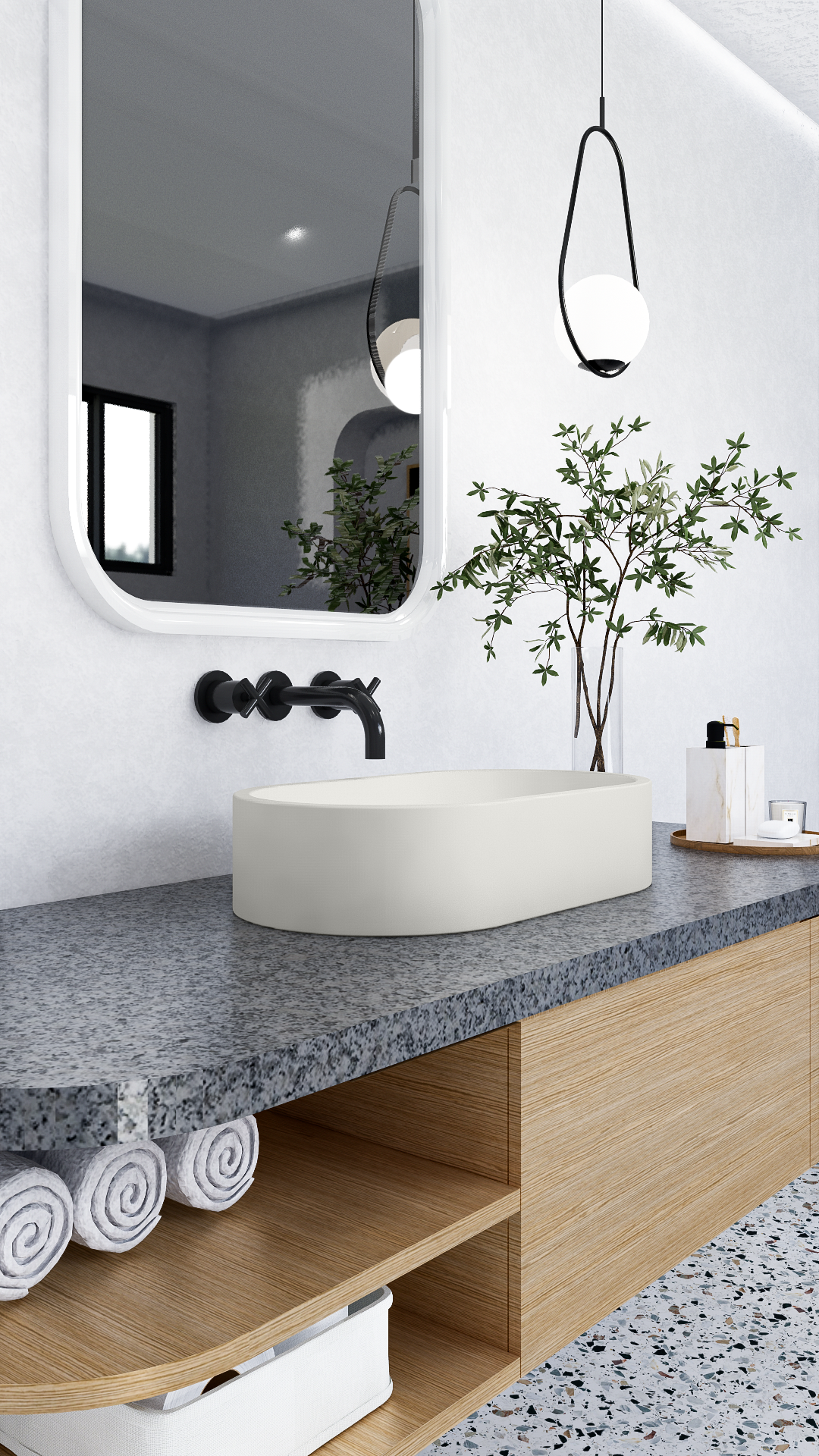 ARO Oval Vessel Sink // ZEITLOS Collection