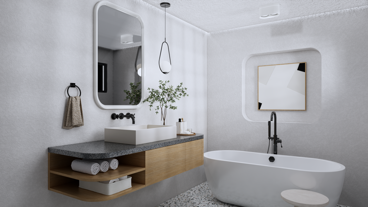 LEO Rectangle Vessel Sink // ZEITLOS Collection