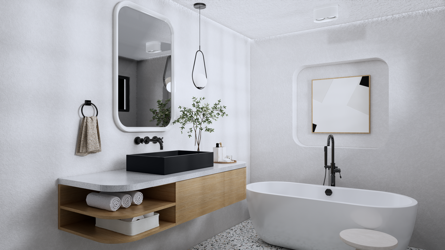 LEO Rectangle Vessel Sink // ZEITLOS Collection