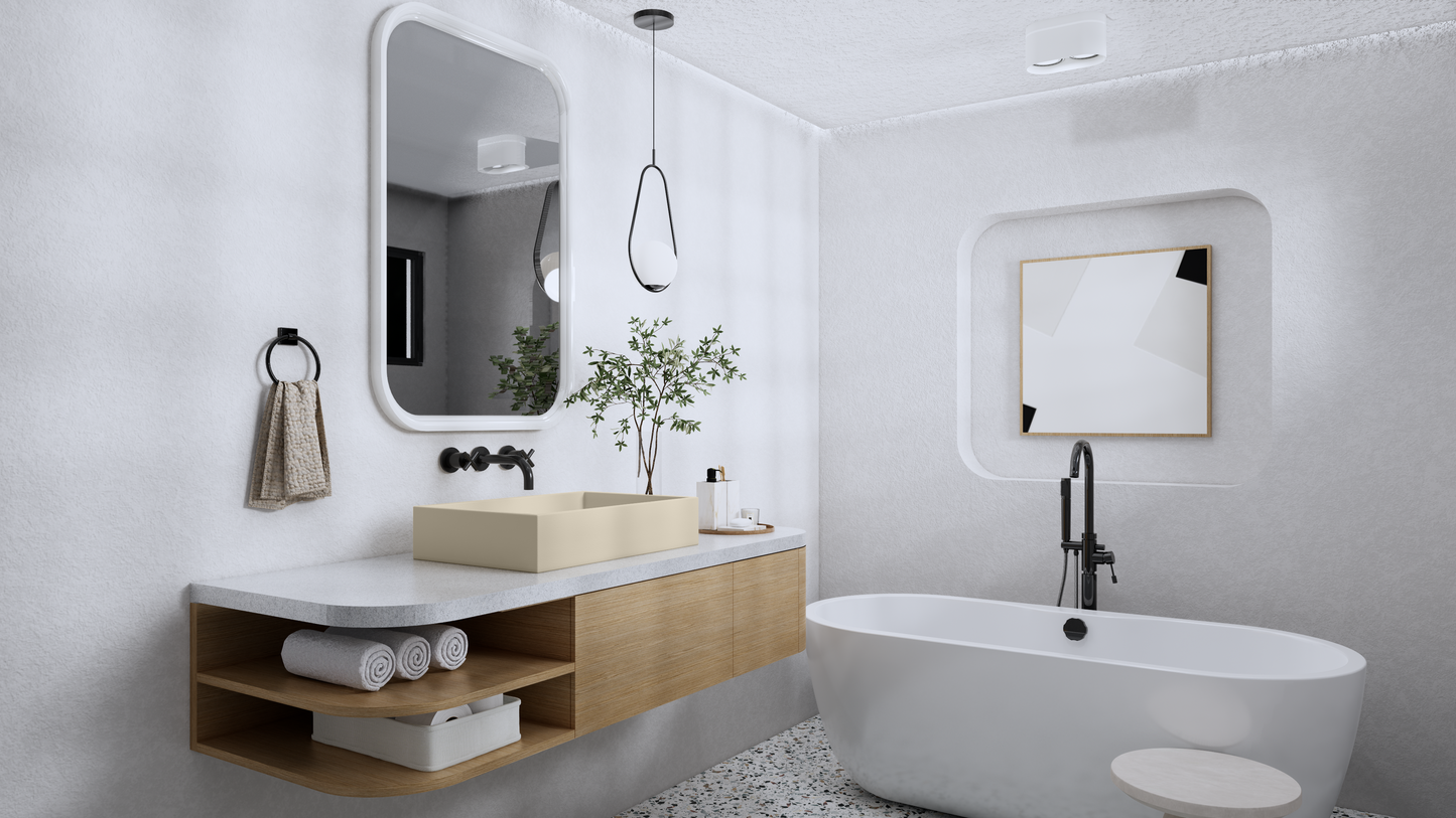 LEO Rectangle Vessel Sink // ZEITLOS Collection