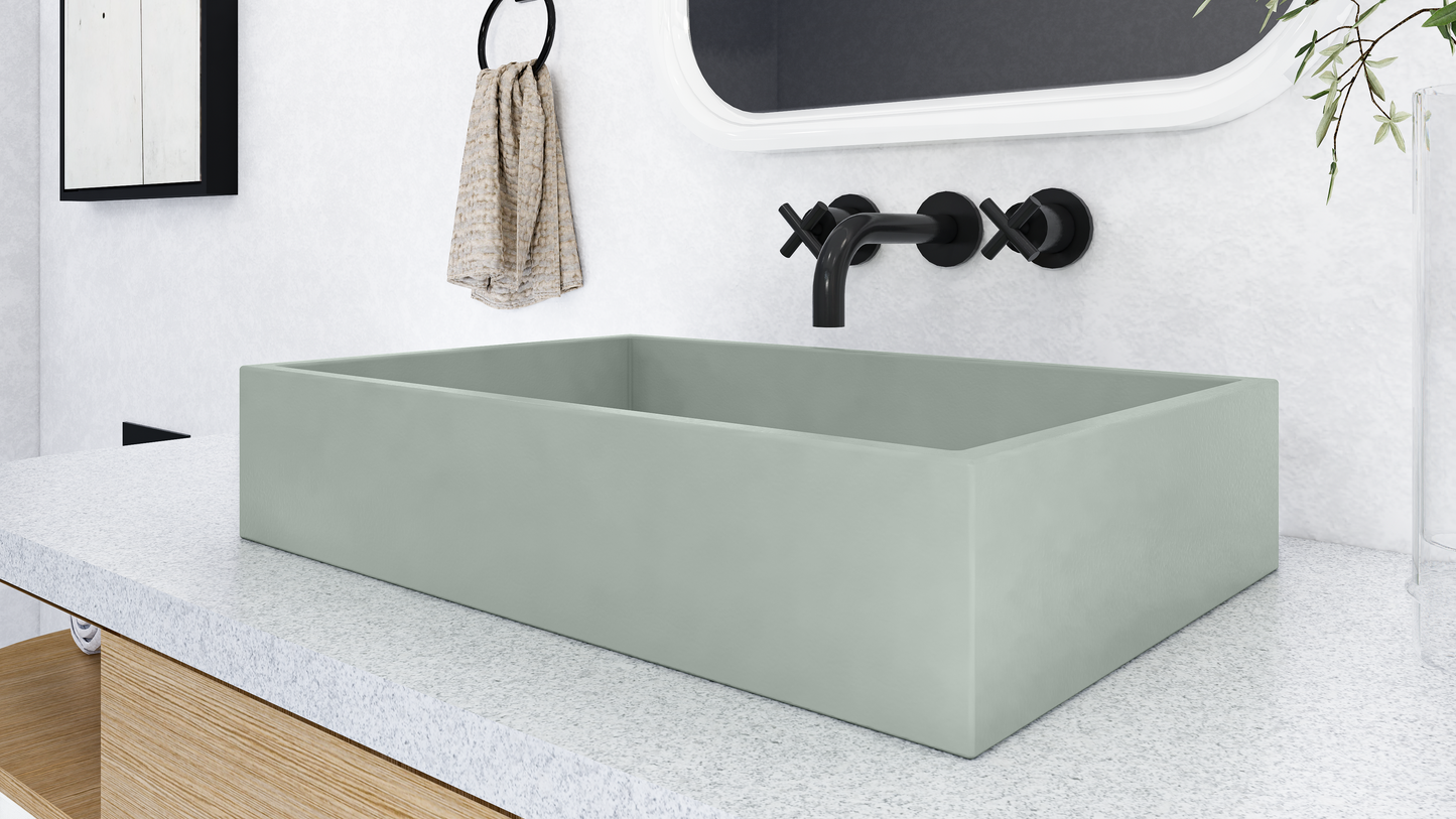 LEO Rectangle Vessel Sink // ZEITLOS Collection