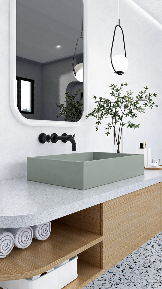 LEO Rectangle Vessel Sink // ZEITLOS Collection