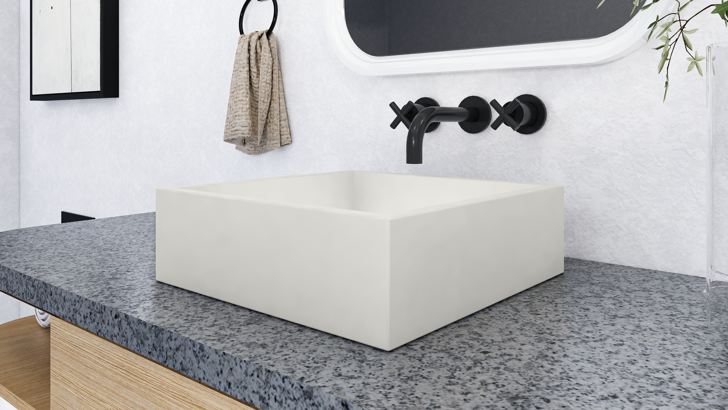 NOVA Square Vessel Sink // ZEITLOS Collection