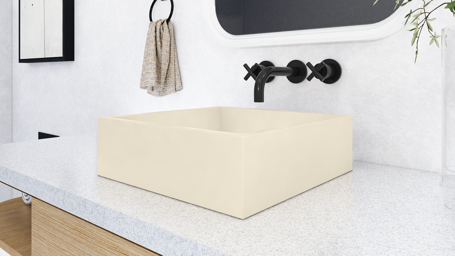 NOVA Square Vessel Sink // ZEITLOS Collection