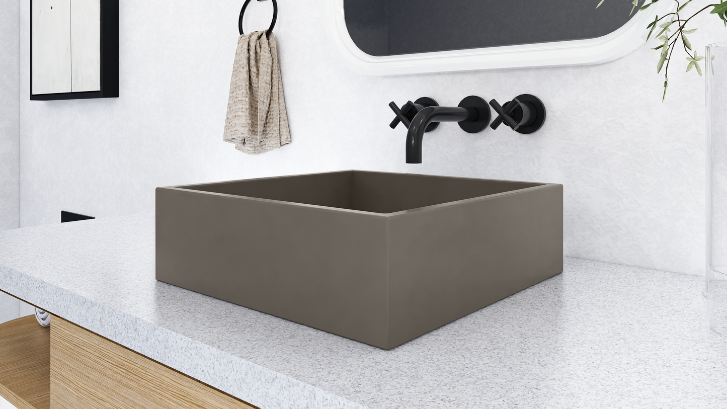 NOVA Square Vessel Sink // ZEITLOS Collection
