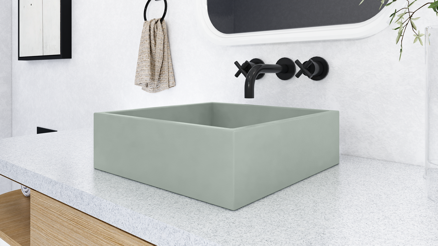 NOVA Square Vessel Sink // ZEITLOS Collection